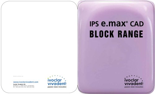 Ivoclar Vivadent IPS E.max CAD LT A14 A2 (L) CEREC Blocks - 5 Pack, 678874