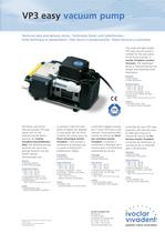 Vacuum Pump VP4-VP3 easy - Technical data and delivery forms - 2