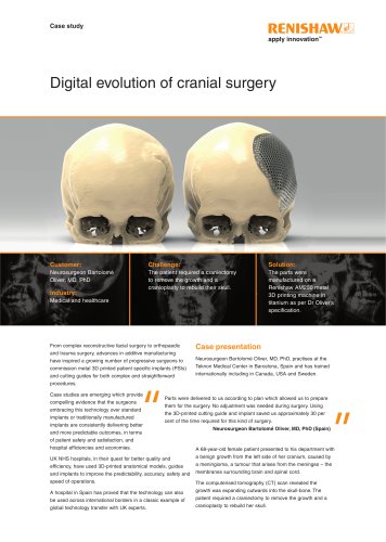 Digital evolution of cranial surgery