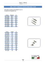 Drill with threaded interchangeable stop