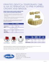 DENTCA TEMPORARY CROWN & BRIDGE 3D PRINT RESIN - 2