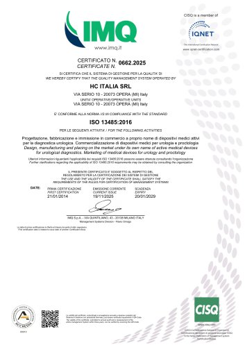 CERTIFICATO N. 0662.2025