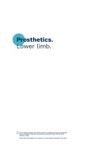 Prosthetics. Lower limb.-2