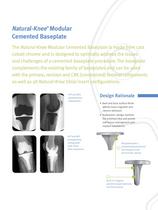 Natural-Knee® II Modular CoCr Cemented Tibial Baseplate - 2