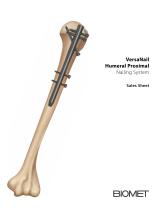 VersaNail Humeral Proximal Nailing System Sales Sheet - 1