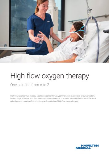 High flow oxygen therapy - brochure