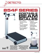 Mechanical patient weighing scale - 854F series - DETECTO - beam / platform  / portable