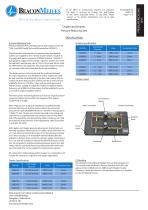 Pressure Reducing Sets Simplex & Duplex HTM/ISO Specification Sheet - 1