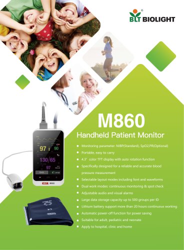 M860 handheld patient monitor-NIBP and SpO2