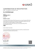 CONFIRMATION OF REGISTRATION ANKÖ-1