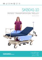 SKB041-10 Patient Transportation Trolley SaikangMedical - 1