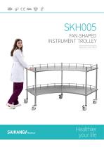 SKH005 Fan shaped Instrument Trolley SaikangMedical - 1