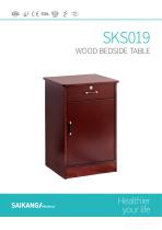 SKS019 Wood Bedside Table SaikangMedical - 1