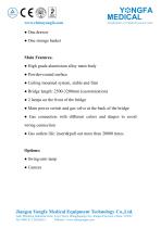 Catalog of YF-MP-02S ICU Pendant Ceiling-Mounted Rail System--YONGFA MEDICAL-3