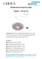 Catalog of YF-SL-01 Shadowless Surgical Lamp-- YONGFA MEDICAL-1