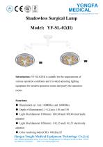 Catalog of YF-SL-02(II) Shadowless Surgical Lamp-- YONGFA MEDICAL-1