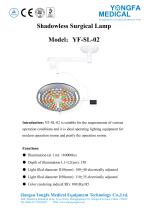 Catalog of YF-SL-02 Shadowless Surgical Lamp-- YONGFA MEDICAL-1