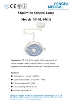 Catalog of YF-SL-03(II) Shadowless Surgical Lamp-- YONGFA MEDICAL-1