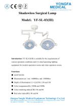 Catalog of YF-SL-03(III) Shadowless Surgical Lamp-- YONGFA MEDICAL-1