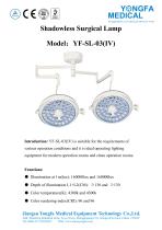 Catalog of YF-SL-03(IV) Shadowless Surgical Lamp-- YONGFA MEDICAL-1