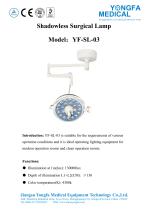 Catalog of YF-SL-03 Shadowless Surgical Lamp-- YONGFA MEDICAL-1