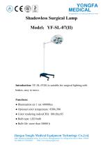 Catalog of YF-SL-07(II) Shadowless Surgical Lamp-- YONGFA MEDICAL-1
