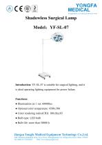 Catalog of YF-SL-07 Shadowless Surgical Lamp-- YONGFA MEDICAL-1