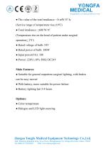 Catalog of YF-SL-07 Shadowless Surgical Lamp-- YONGFA MEDICAL-2