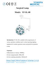 Catalog of YF-SL-08 Surgical Lamp-- YONGFA MEDICAL - 1