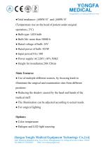 Catalog of YF-SL-09(III) Shadowless Surgical Lamp-- YONGFA MEDICAL-2