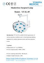 Catalog of YF-SL-09 Shadowless Surgical Lamp-- YONGFA MEDICAL-1