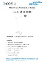 Catalog of YF-SL-10(III) Shadowless Examination Lamp-- YONGFA MEDICAL-1