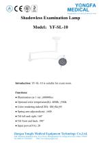 Catalog of YF-SL-10 Shadowless Examination Lamp-- YONGFA MEDICAL-1