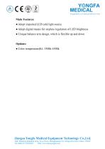 Catalog of YF-SL-10 Shadowless Examination Lamp-- YONGFA MEDICAL-2