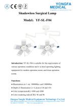 Catalog of YF-SL-F04 Shadowless Surgical Lamp-- YONGFA MEDICAL-1