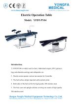 Catalog of YFDT-PY04-Electric Operation Table- YONGFA MEDICAL-1