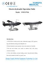 Catalog of YFDT-PY06-Electric Operation Table- YONGFA MEDICAL-1