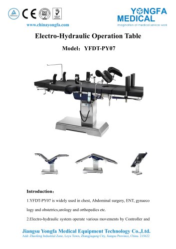 Catalog of YFDT-PY07-Electro-hydraulic Operation Table- YONGFA MEDICAL