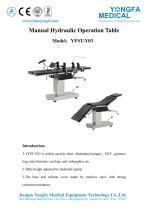 Catalog of YFST-Y03-Hydraulic Operation Table- YONGFA MEDICAL - 1