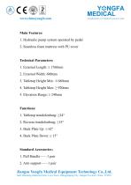 Catalog of YFST-Y04 Hydraulic Obstetric Table- YONGFA MEDICAL-2