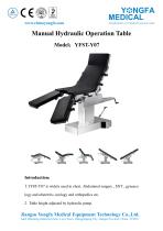 Catalog of YFST-Y07-Hydraulic Operation Table- YONGFA MEDICAL - 1