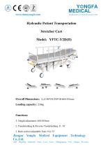 Catalog of YFTC-Y2D(II)-Hydraulic Patient Transportation Stretcher Cart- YONGFA MEDICAL - 1