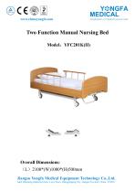 YFC201K(II) Two Function Manual Nursing Bed-1