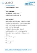 YFC201K(II) Two Function Manual Nursing Bed-2