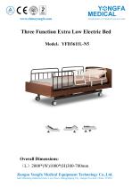 YFD3611L-N5 Three Function Extra Low Electric Bed - 1