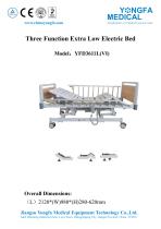 YFD3611L(VI) Three Function Extra Low Electric Bed - 1