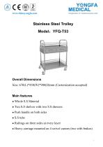 YFQ-T53 Stainless Steel Trolley - 1