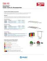 CaseVue Cart and Accessory SPEC SHEET 33.11-5