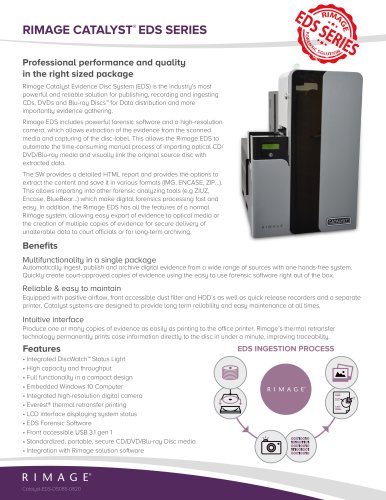 Rimage Catalyst EDS DataSheet