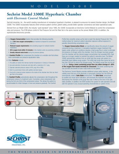 Model 3300E Hyperbaric Datasheet